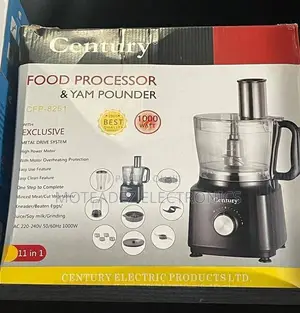 Century 1000w Yam Pounder and Multifunctional Food Processor