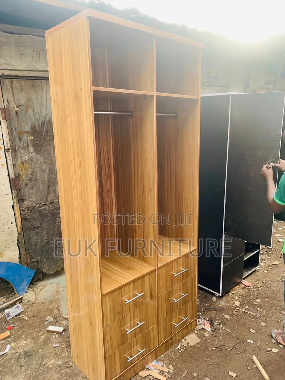 3ft by 7ft Open Wardrobe