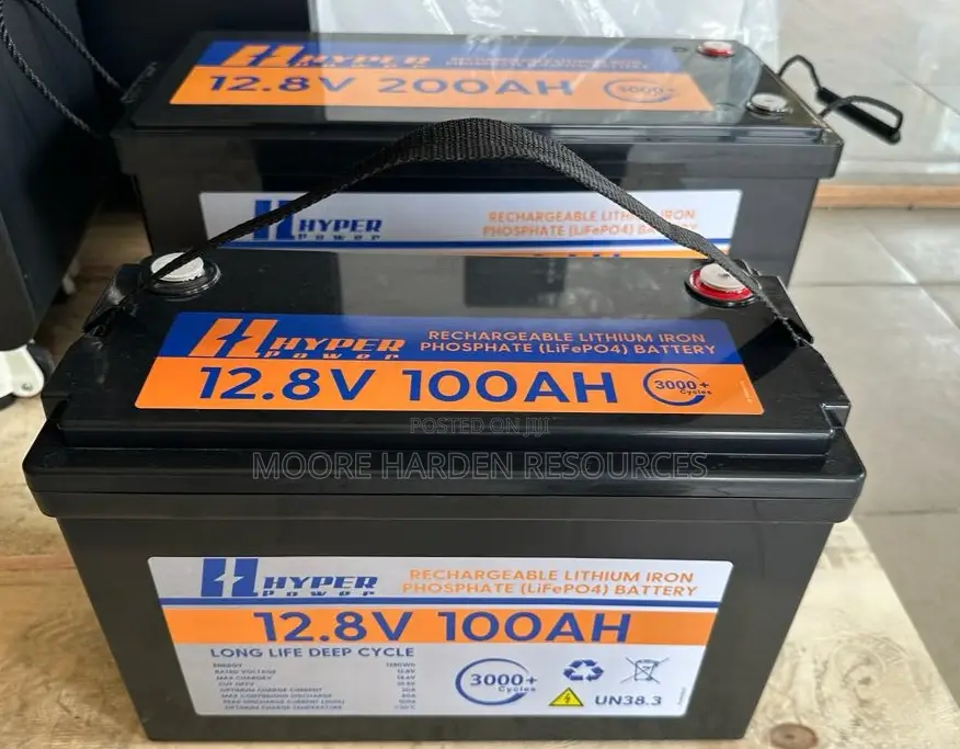 Hyper Power Lithium Ion Battery 100ah. 12v