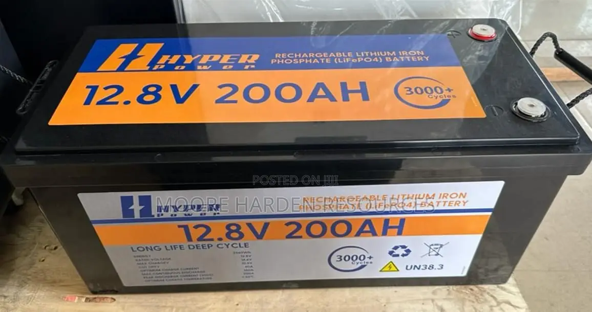 Hyper Power Lithium Ion Battery 100ah. 12v