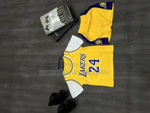 Original Yellow Lakers Children Armless Basketball JERSEY