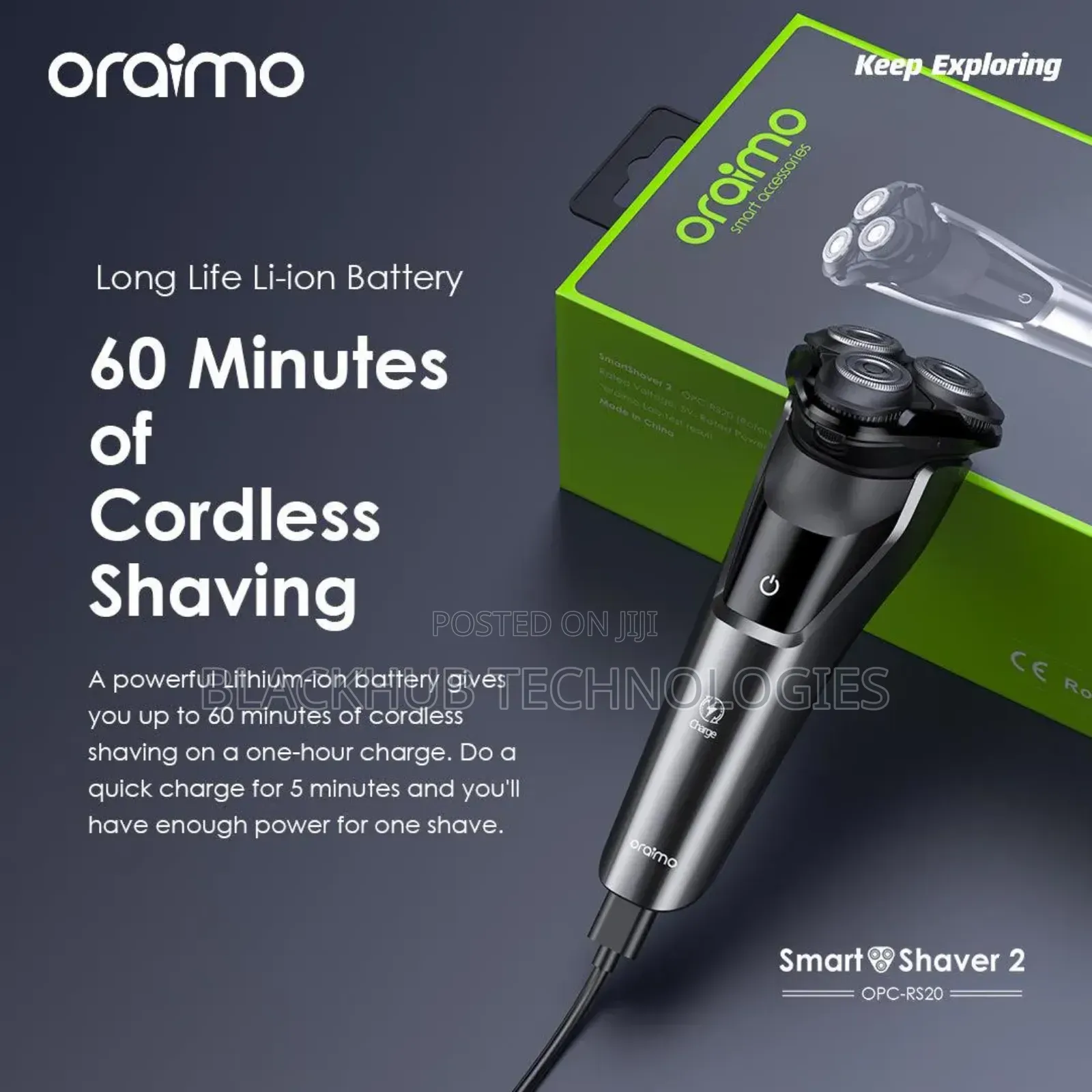 Oraimo Smart Shaver 2 IPX7 Smoothness Shaver
