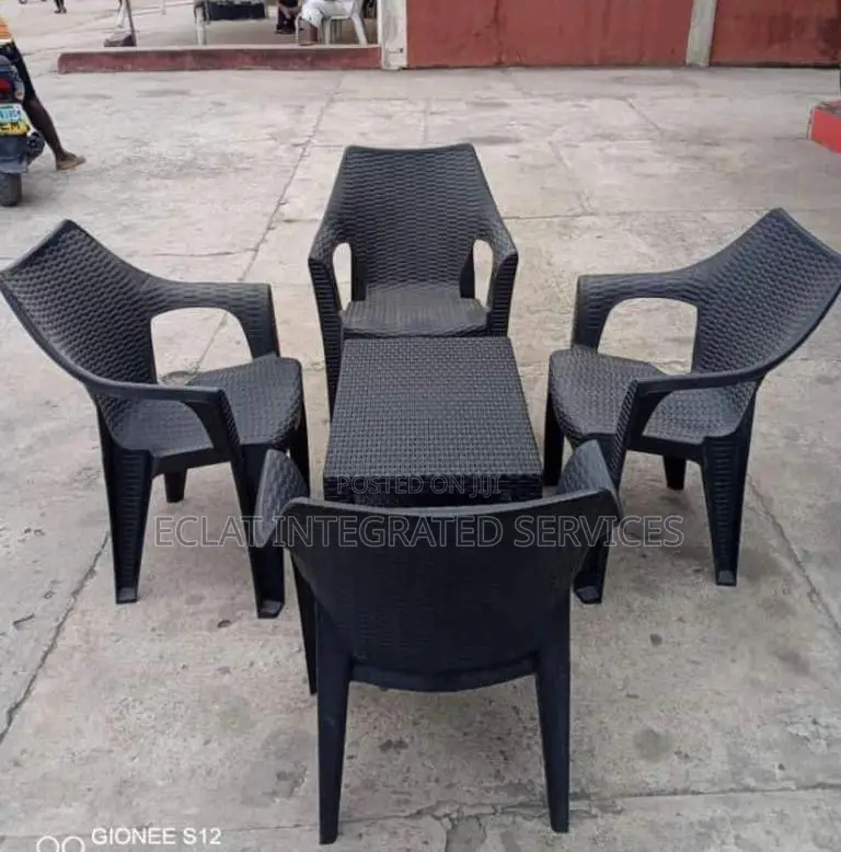 Rattan Chair and Table