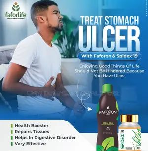 Treat Stomach Ulcer With Faforon / Spidex 19 And Salud