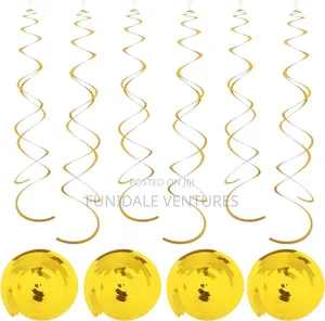 30 Pack Hanging Swirls Decoration