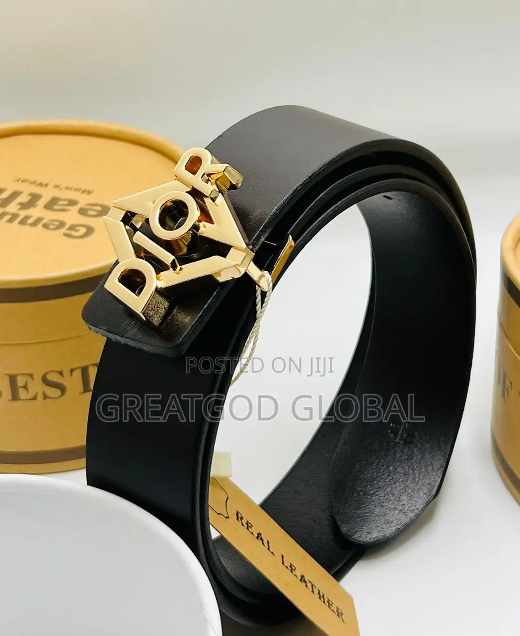 Genuine Dior Leather Belt