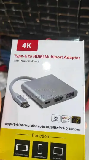Type C to HDMI 3.0 USB and Type C