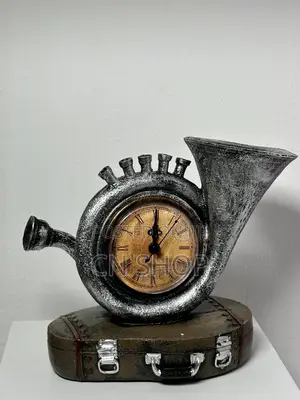 Desk Decor With Clock