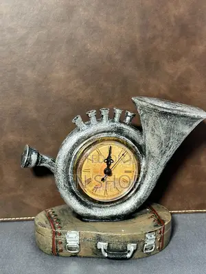 Desk Decor With Clock