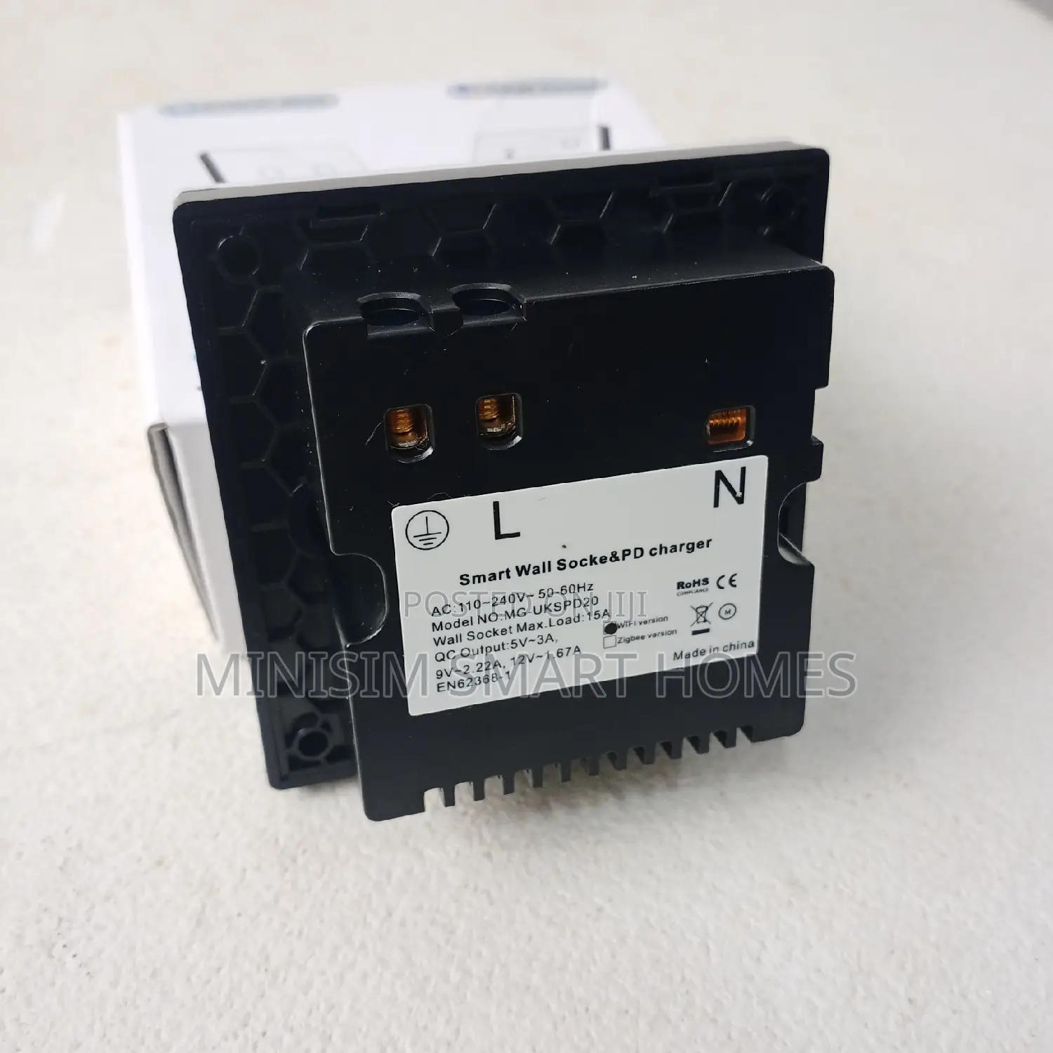 Smart Single Socket With Usb and Type C