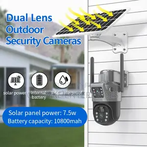 V380 4g Double Screen Solar PTZ Battery Camera