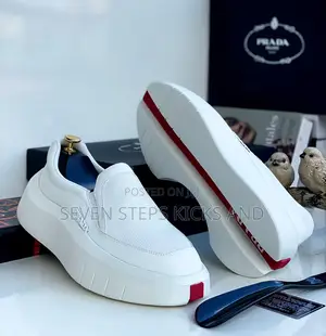 Original Quality Prada Milano Luxury Laceless Sneakers