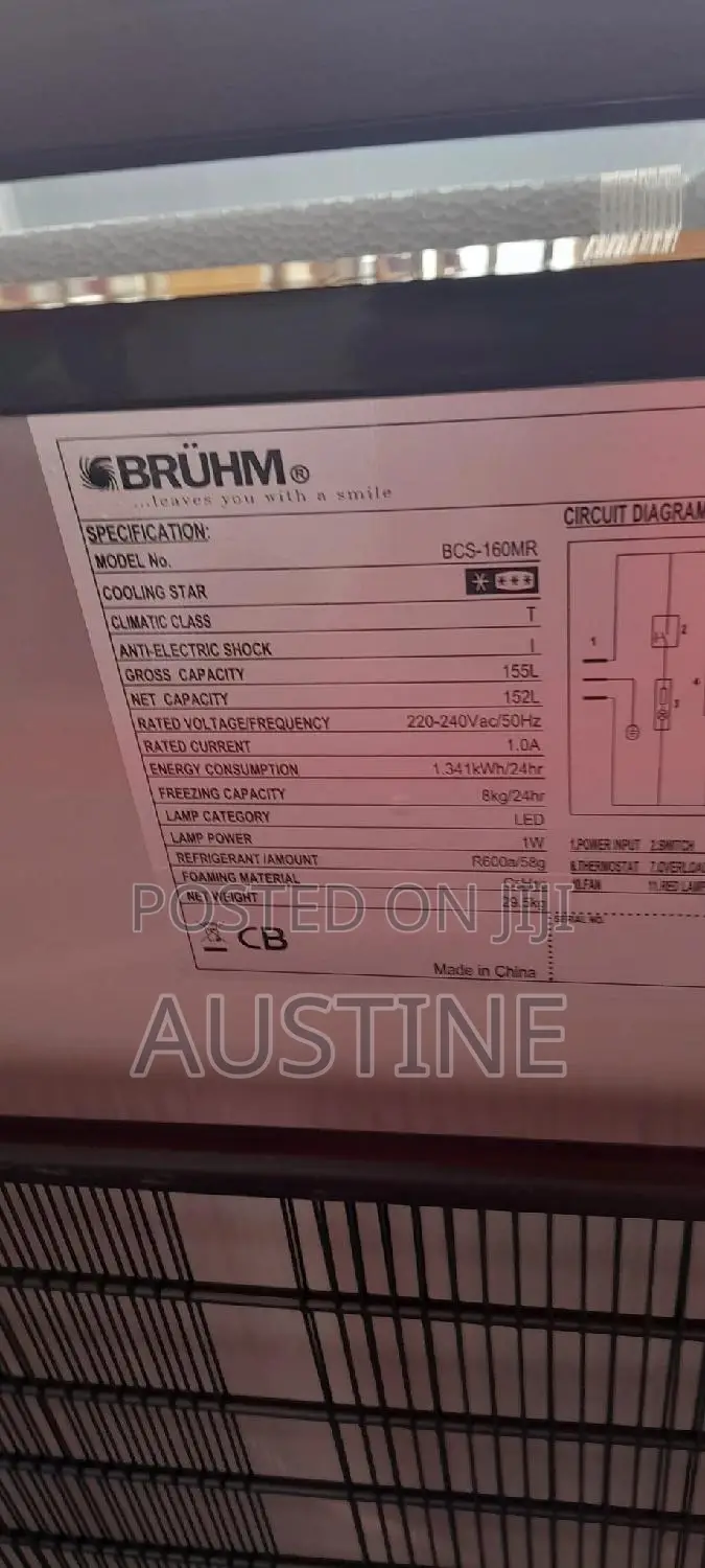 Brand New BRUHM 152L Chest Freezer>>External Compressor>>