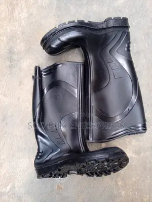 Black Long Rain Boot