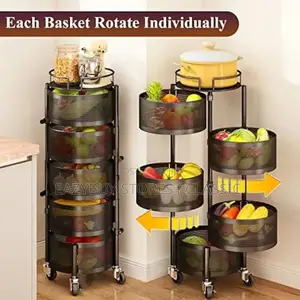 5 Layer Multifunctional Closeable Rack Round
