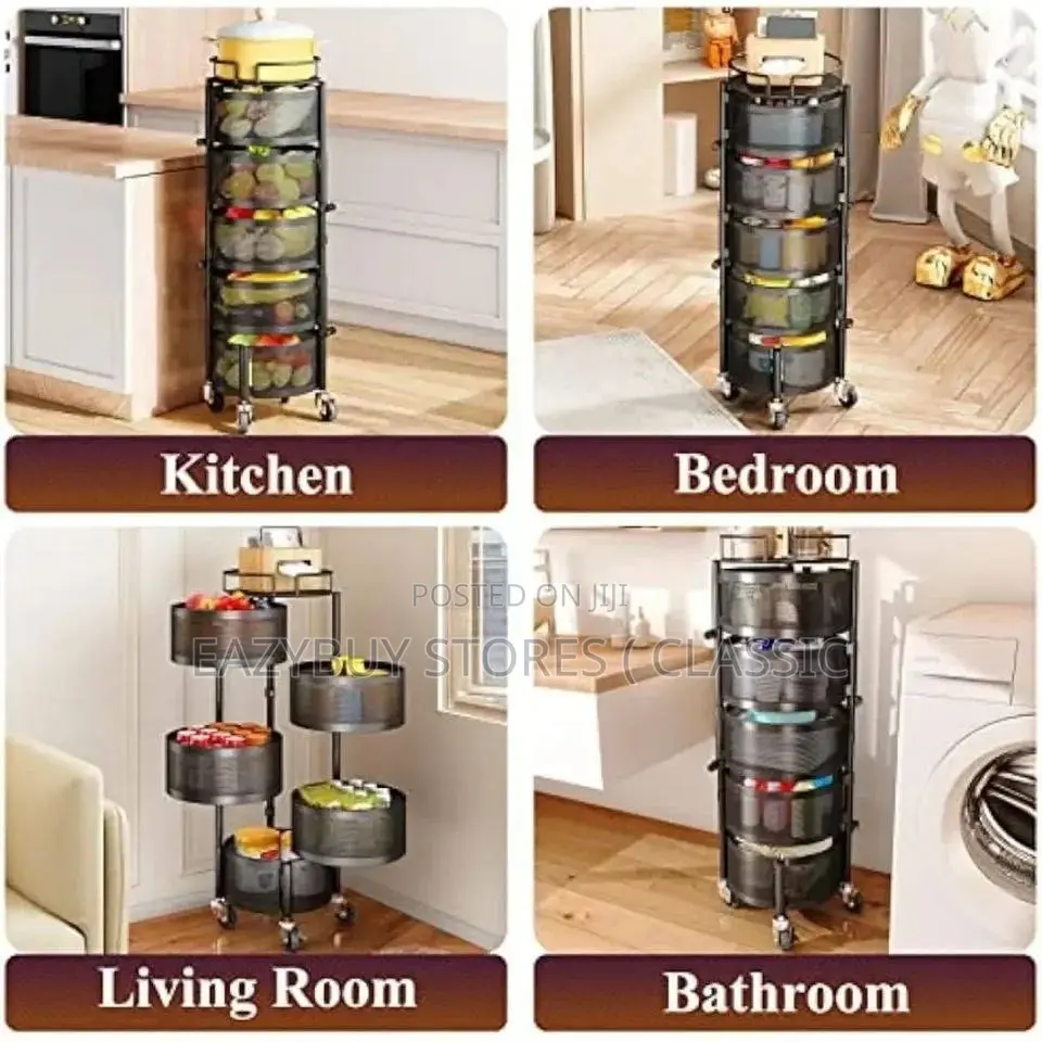 5 Layer Multifunctional Closeable Rack Round