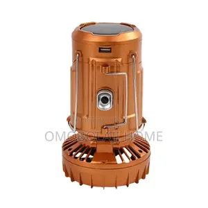 Solar Usb Rechargeable Charging Lamp With Fan