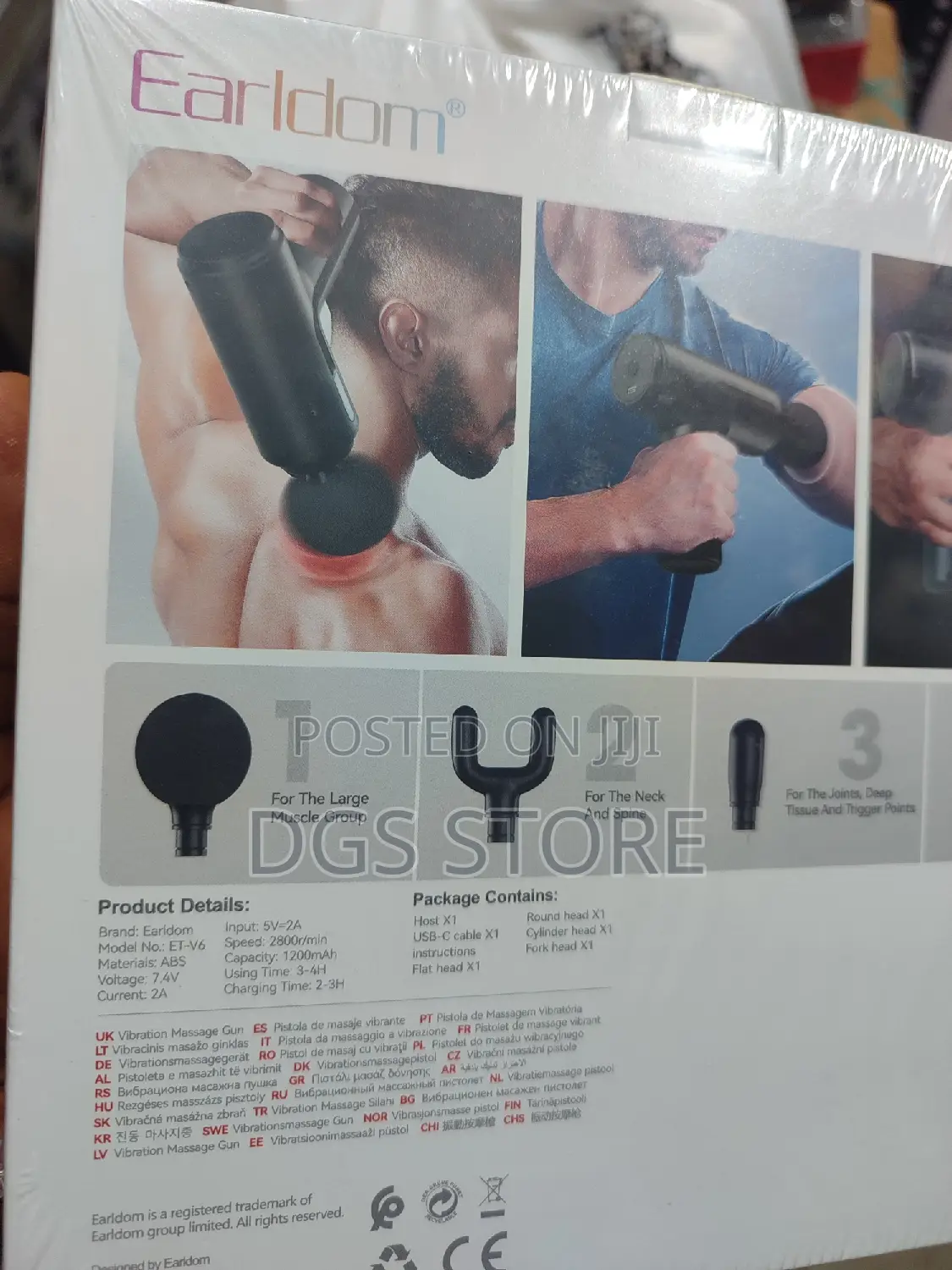 Earldon Mini Vibration Massage Gun ET V6