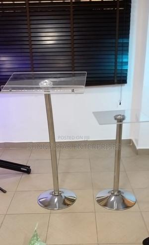 High Quality Single Pole Acrylic Pulpit for Church