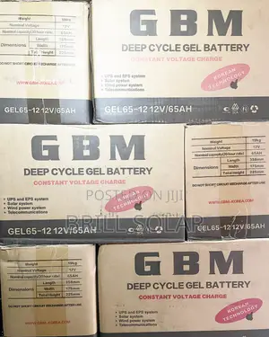 12v-65ah GBM Solar Gel Battery