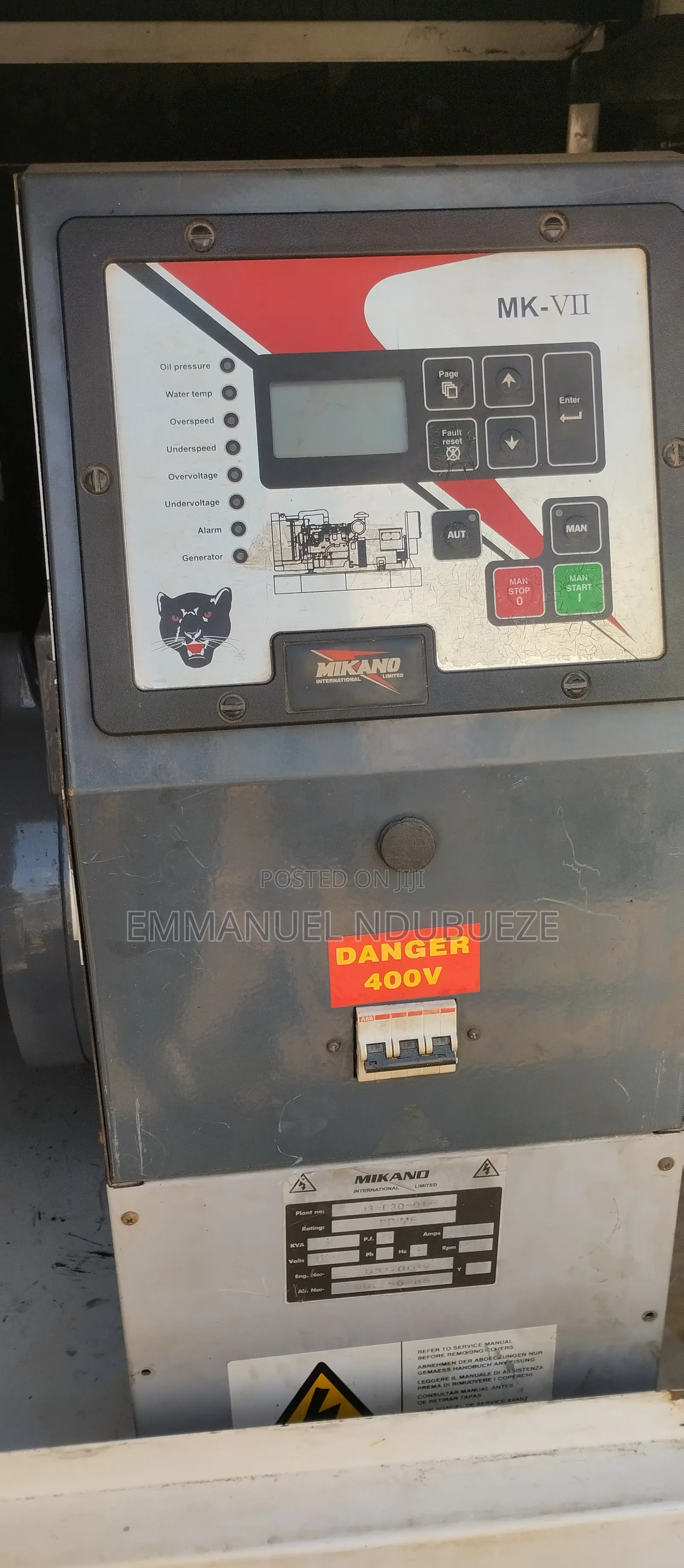 2000kva U.Grade U.K Used Gas Generator