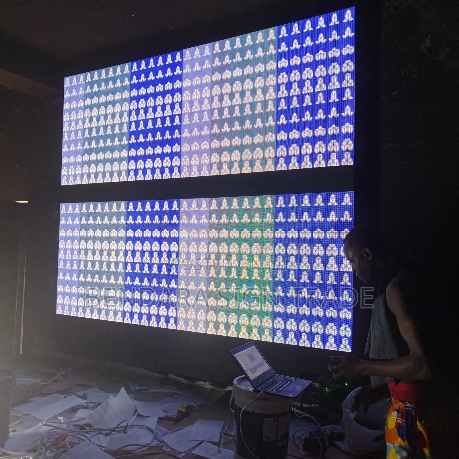 Club Screen Design. 9ft by 8ft