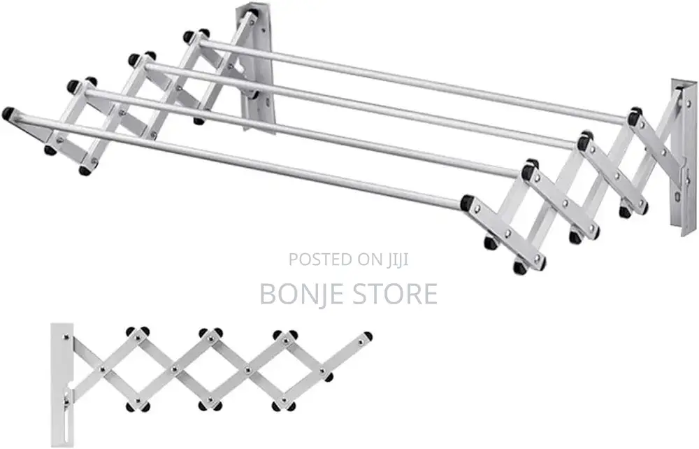 Collapsible | Adjustable Wall Mounted Cloth Hanger -70cm