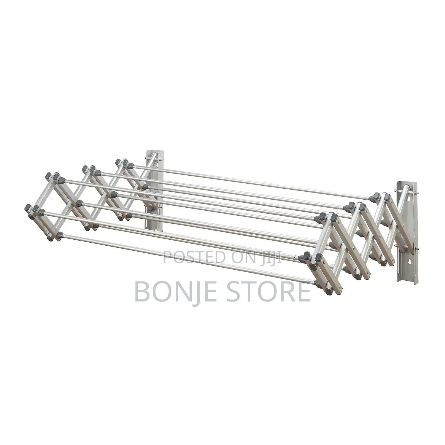 Heavy Duty Adjustable Wall Mounted Cloth Hanger - 90cm