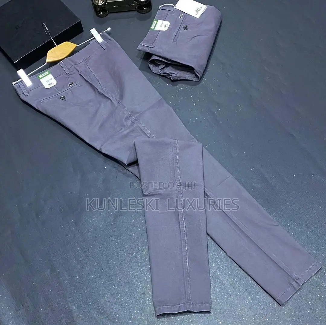 Original Lacoste Men Quality Chinos Trousers Collections
