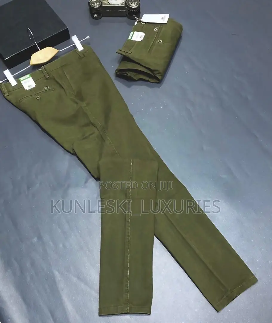 Original Lacoste Men Quality Chinos Trousers Collections