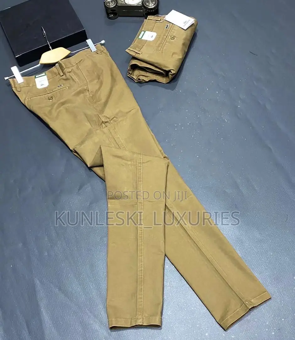 Original Lacoste Men Quality Chinos Trousers Collections