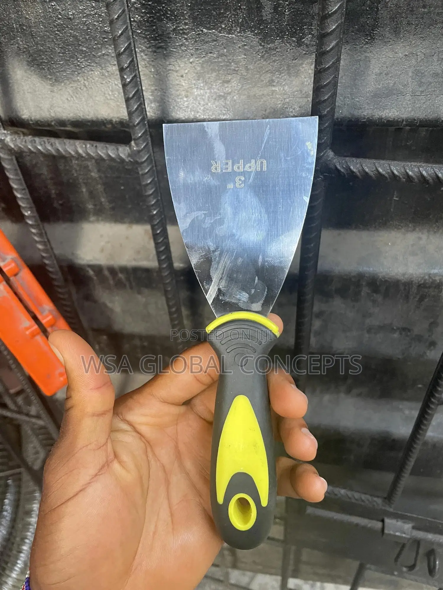 Stainless Steel Wall Scraper Rubber Handle