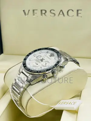 Photo - Original Versace Chronograph Silver Chain Watch Is Available