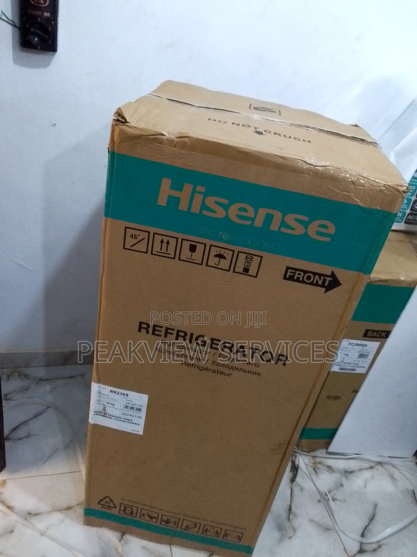 Low Noise,176litres Hisense Refrigerator RR230S 36KG