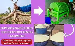 Garri Processor: Fast Processing, High Quality(200kg/Hr)