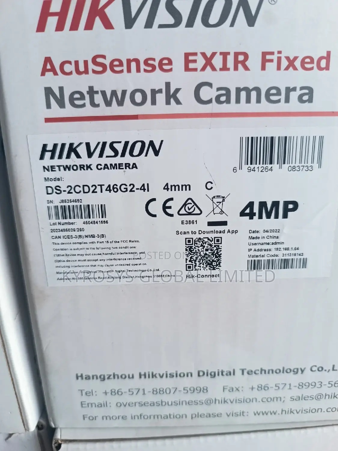 Hik Vision Acusense Dark Fighter Camera