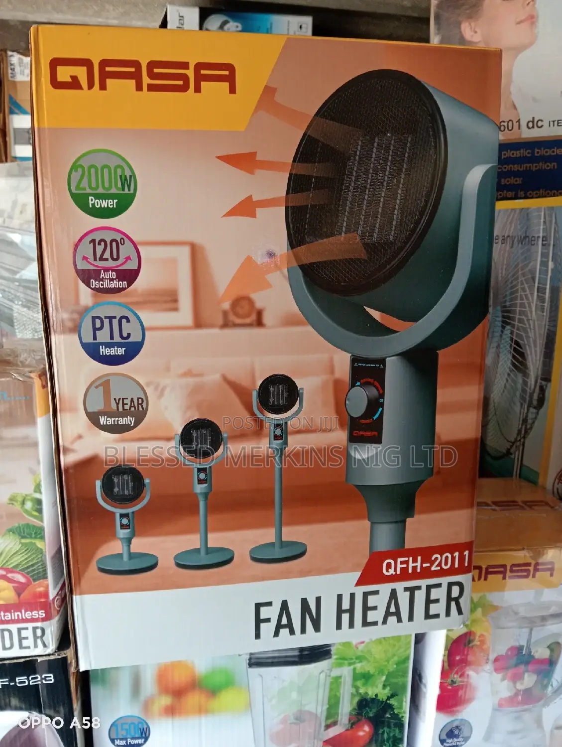 Qasa Fan Heater 2000watts