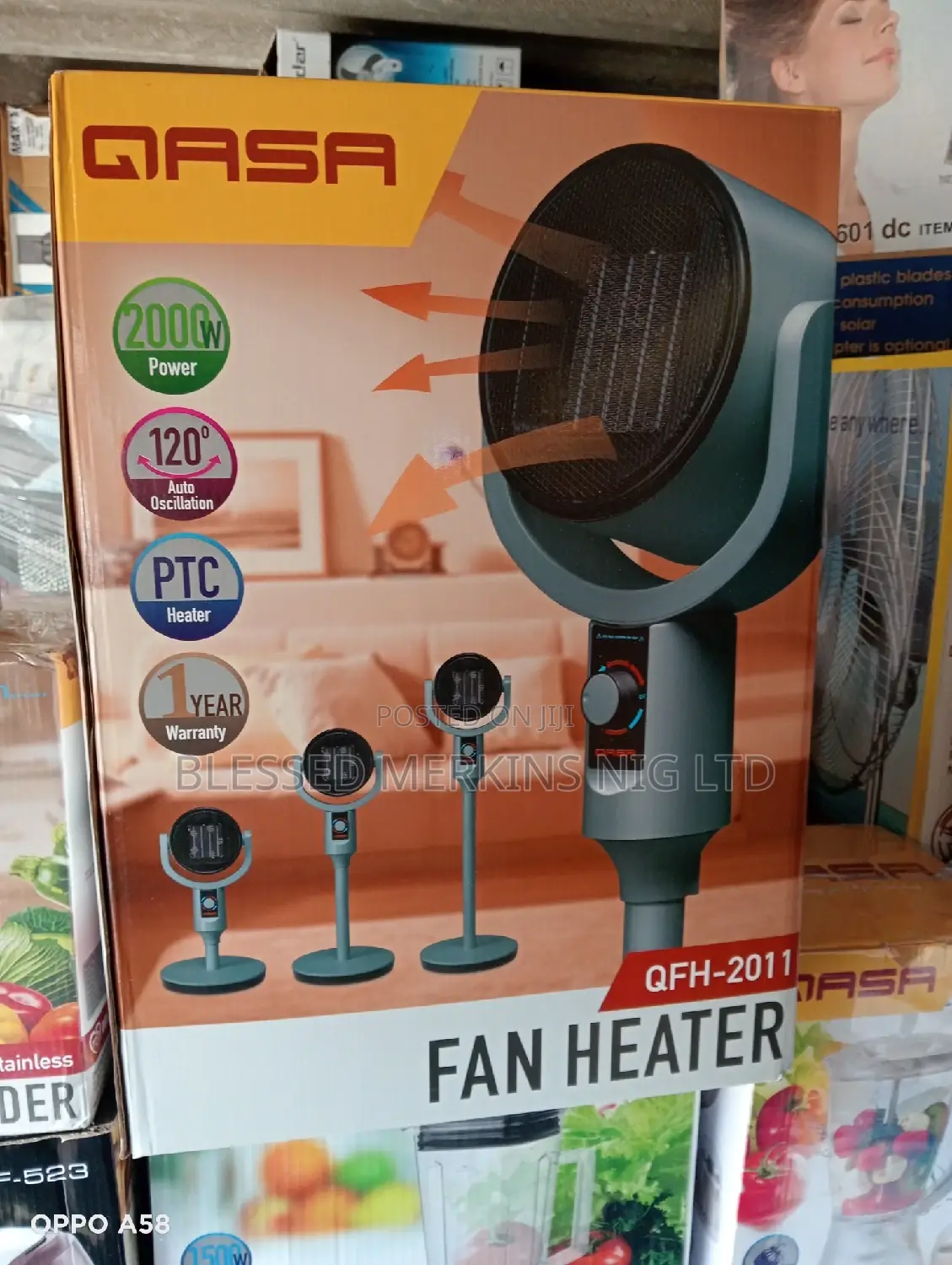 Qasa Fan Heater 2000watts