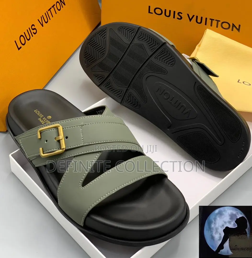 LOUIS VUITTON Luxury Palm Slippers