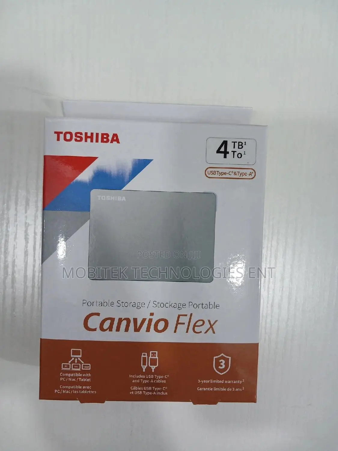 4tb Toshiba Canvio External Portable Storage Hard Drive
