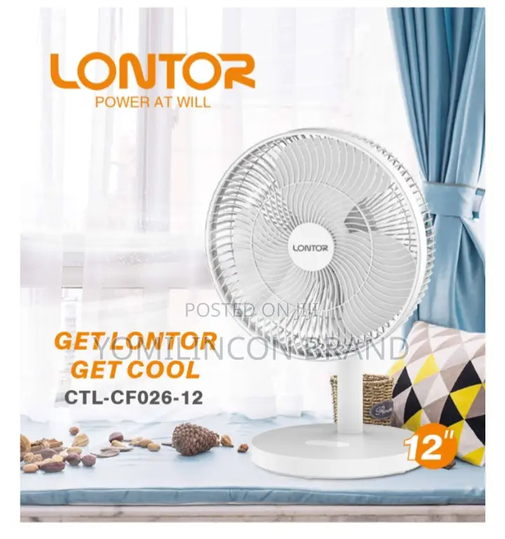 Lontor Rechargeable Electric Fan CTL-Cf026-12
