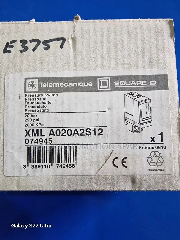XML-A020A2S12 | 074945 | Telemecanique | Pressure Switch XMLA 20bar