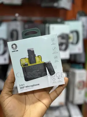 Green Lion 3 in 1 360 Microphone Usb-C /Lightning / Aux