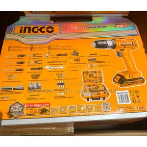 Maxmech Ingco 165pcs Tool Set With 20v Impact Drill