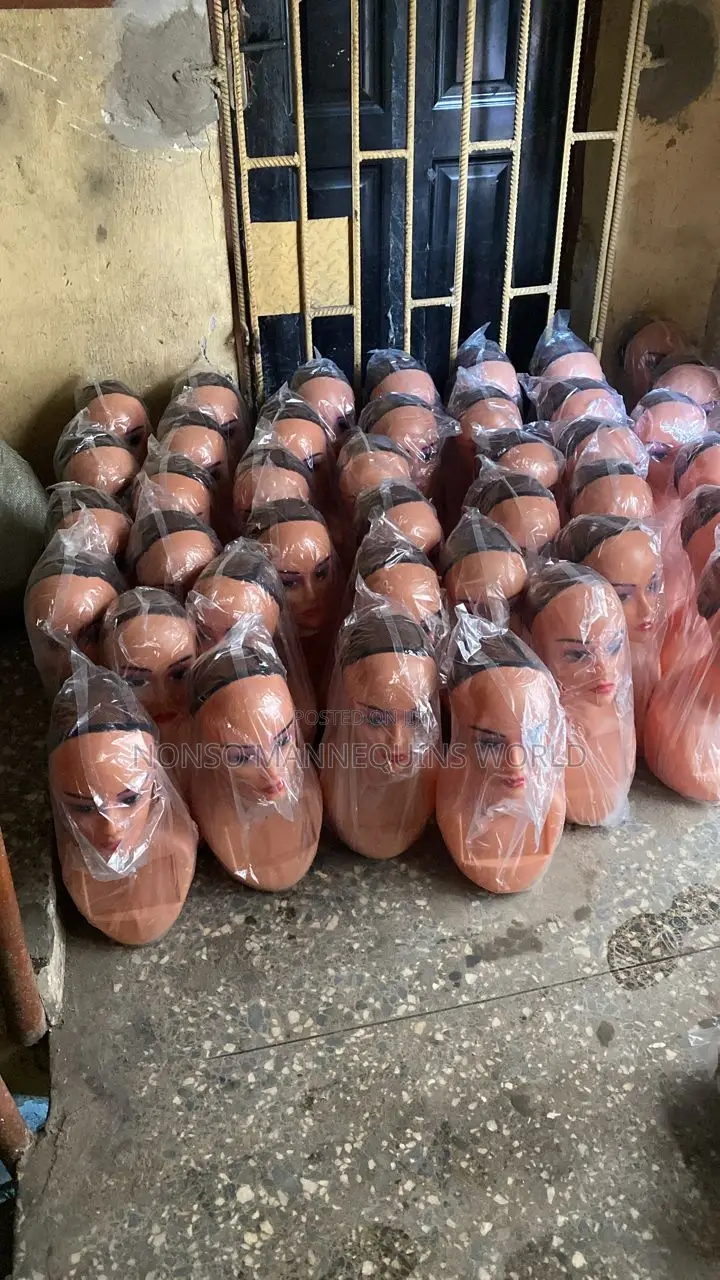 Plastic Long Necks Mannequin Head
