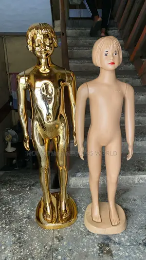 Age 5 To 8 Years Gold Colour Kids Unisex Mannequin