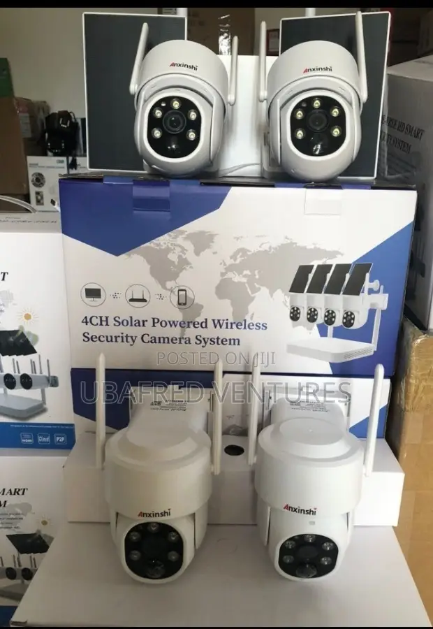 4CH Solar Powered Wireless Security Camera