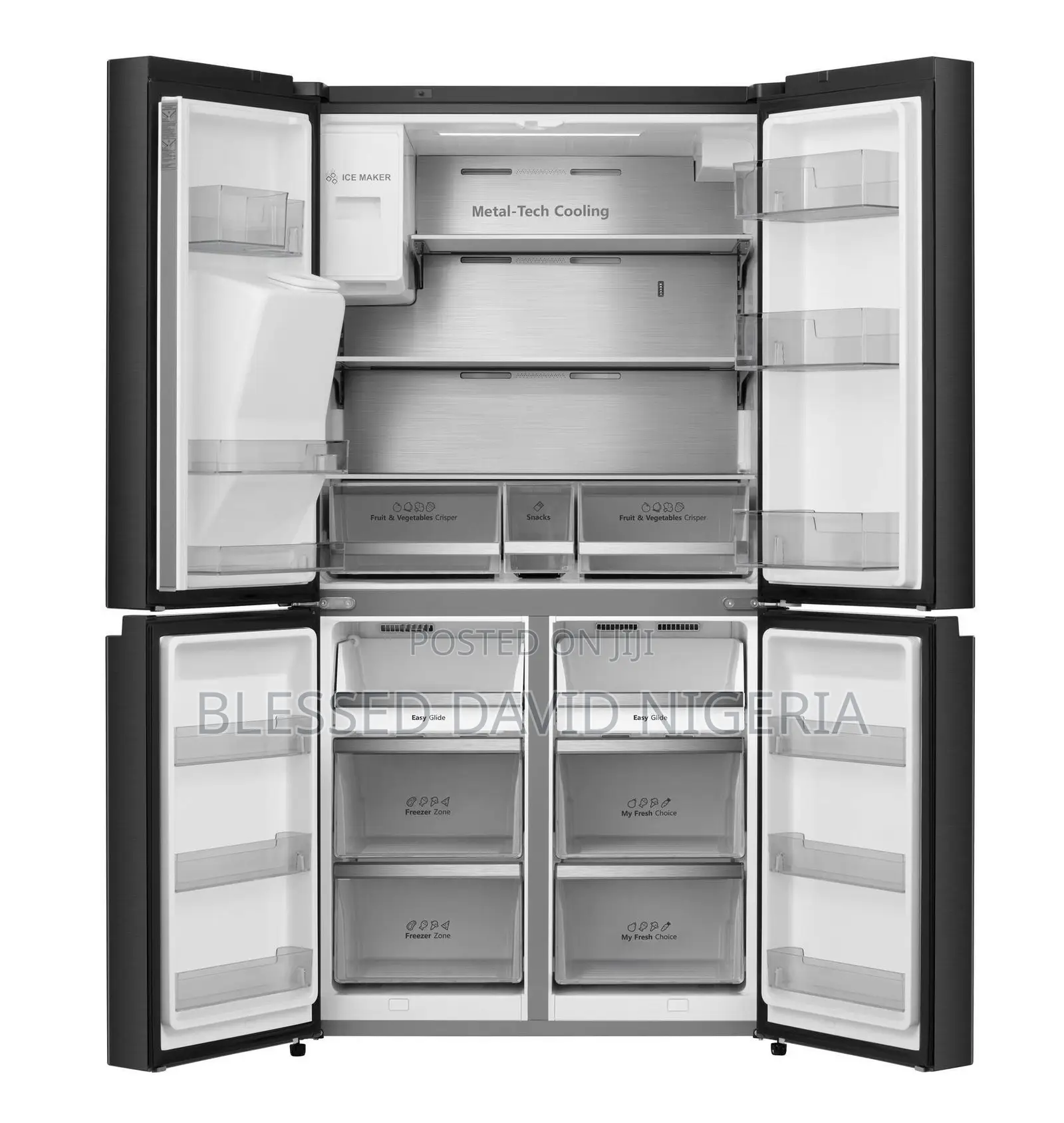Hisense 68WCB 522L Side by Side Refrigerator
