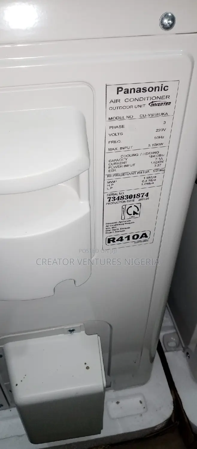 Panasonic Inverter Split Unit Ac,Fully Copper,Fast Cooling