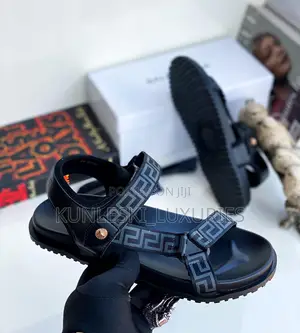 Photo - Original Versace Leather Sandals for Men